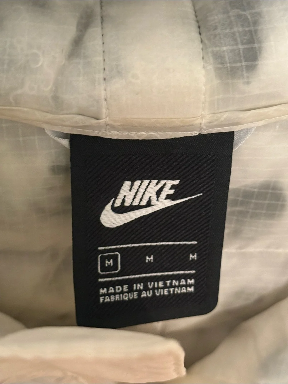 Nike Marble EcoDown Jacket in Summit White/Black